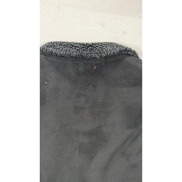 LL Bean Women’s XS Faux Suede Sherpa Lined Coat Black Charcoal 0WL05 - Picture 7 of 11